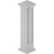 Ekena Millwork 10"W x 48"H End Newel Post with Panel, Peaked Capital & Base Trim (Installation kit included) NWL10X48EPP0B0 - alternate 3